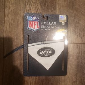 Nwt ny jets doggie bandana collar size small